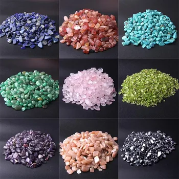 

20g/Bag Multi Color Mixed Irregular Gravel Shape Rock Natural Chip Stones Beads DIY Home Decoration Tank Bonsai Lucky Healing