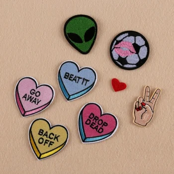 

Wholesale 40pcs DIY Embroidered Sewing On Patch Iron-On Patch Stickers For Clothes Sewing Fabric Applique Supplies YO07
