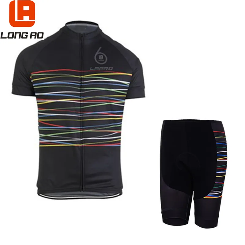 

Team 2019 longao cycling Jerseys bike maillot ciclismo cycling clothing quick dry men's streak summer bicycle clothes sportwear