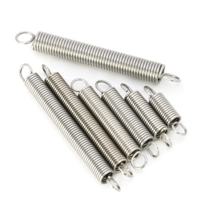 1pcs Wd 0.8mm 304 Stainless Steel Small Tension Springs Od 6mm Stretch