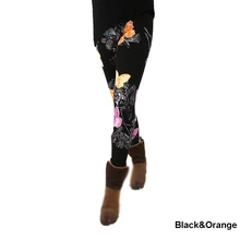 A29fashion womens bottoms high elastic pants capris comfortable plus leggings american style popular print free shipping xxxxxl