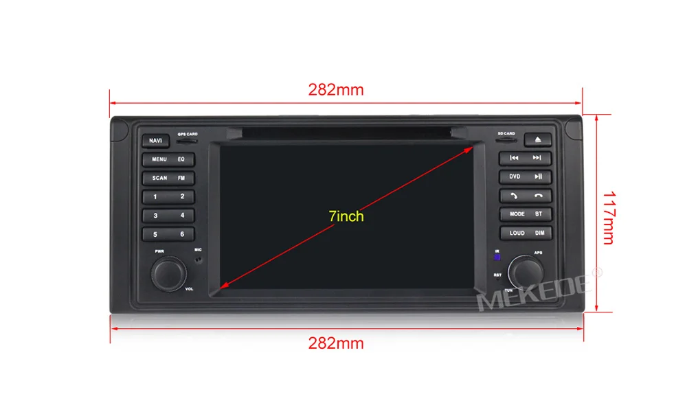 HD 1024X600 1DIN Android 9 2+ 32G Автомобильный dvd-плеер для BMW X5 E53 E39 gps стерео аудио навигация Мультимедиа экран головное устройство