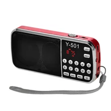 Lcd Цифровой Авто Мини fm-радио динамик USB Micro TF карта Mp3 музыкальный плеер