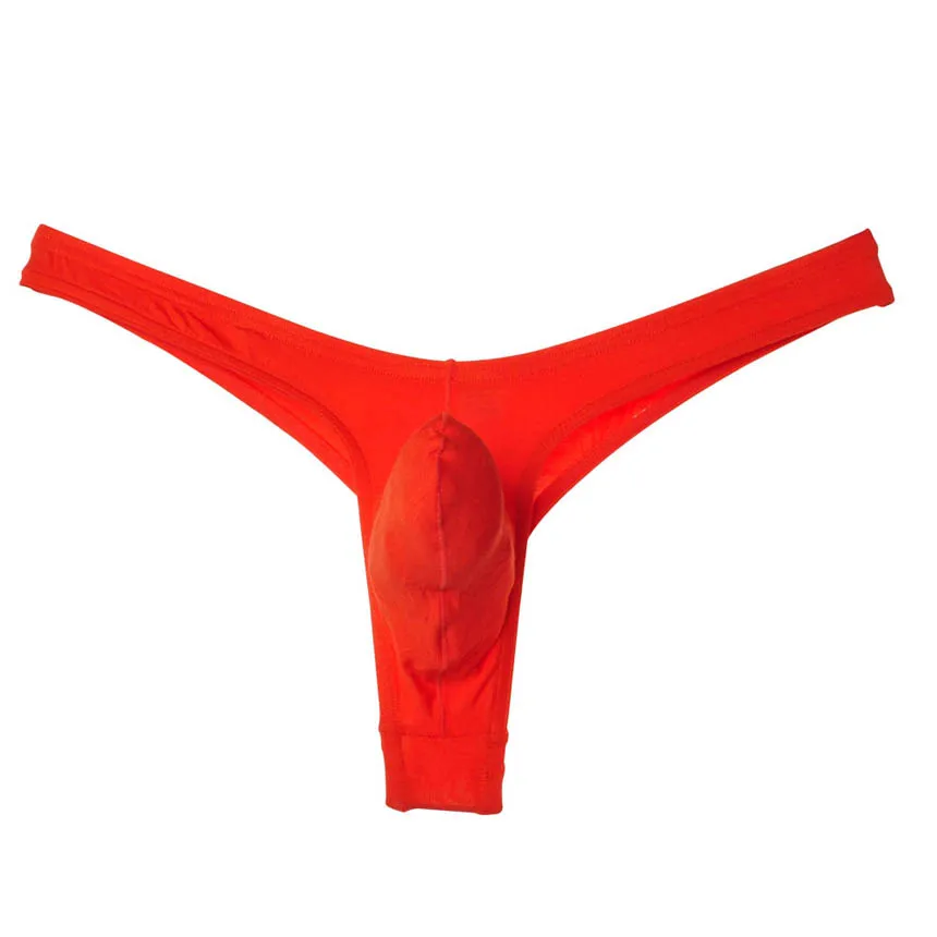 

New Men's Modal Thong Underwear Soft Pouch T-Back Comfy Mini Tanga