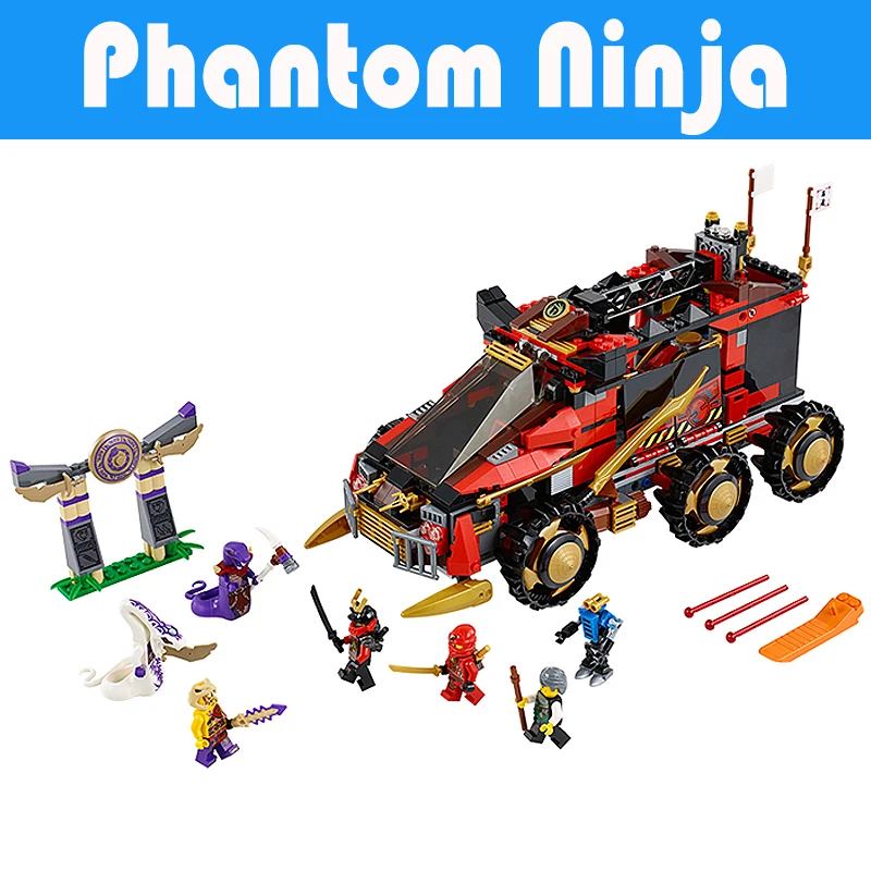 

Pogo Gifts 755Pcs 10325 DB X Masters Ofpinjitzu Phantom Ninjagoe Thunder Swordsman Building Blocks Bricks Toys Compatible Legoe