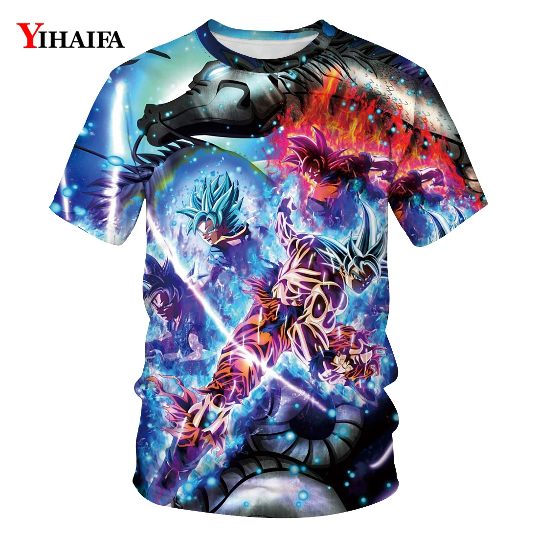 

T Shirt Men Space Galaxy Dragon Ball Z T-shirt Goku 3D Print T-shirts Mens Womens Casual T Shirt Tees Hip Hop Unisex Tops