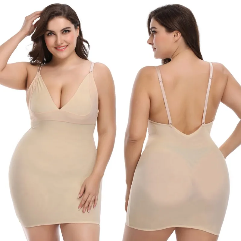 

Women Slimming Underwear Control Slips Sexy Push Up Dress Body Shaper Shapewear Spaghetti Strap Waist Trainer Lingerie