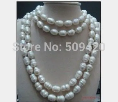

~~ Free Shipping huge 12-14mm Australian AAA south sea white baroque pearl necklace 48 inch