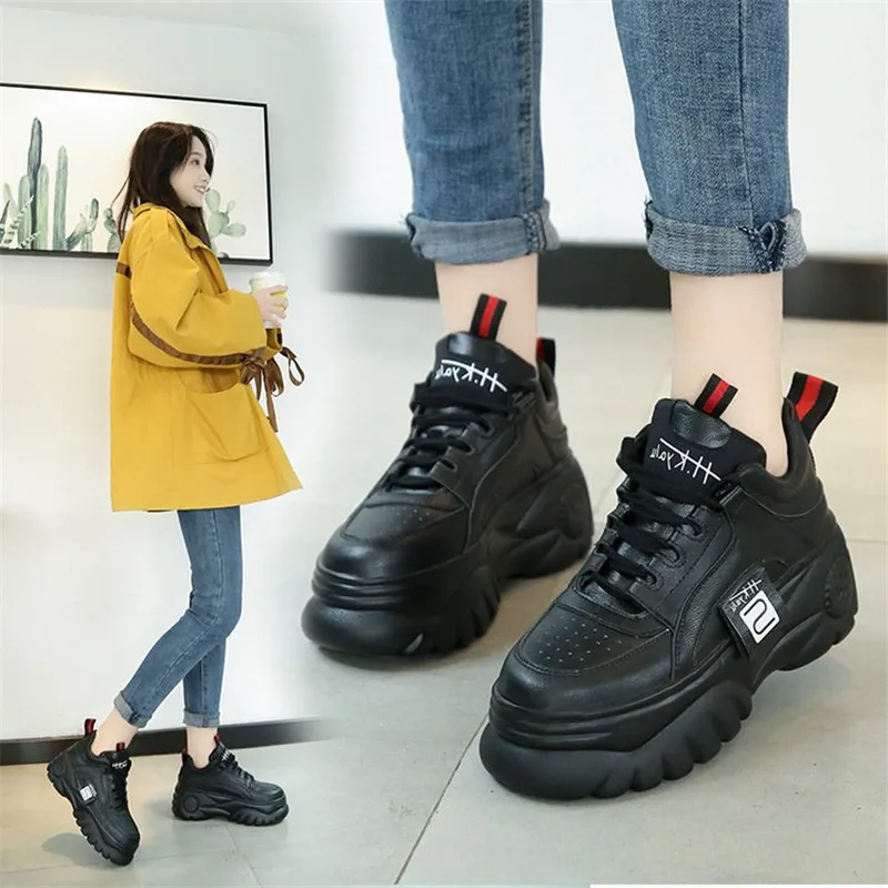 Женские кроссовки basket femme ультралегкие на платформе 7 см модная удобная