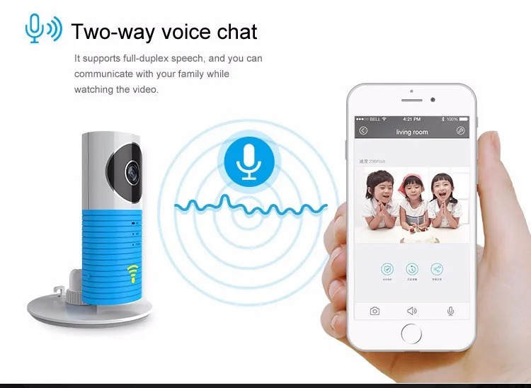 Умная мини-камера с Wi-Fi, 720 P, Камара, ip камера безопасности, ИК, ночное видение, 2 способа разговора, обнаружение движения, Детская сигнализация, 4 цвета, Макс. 32 ГБ