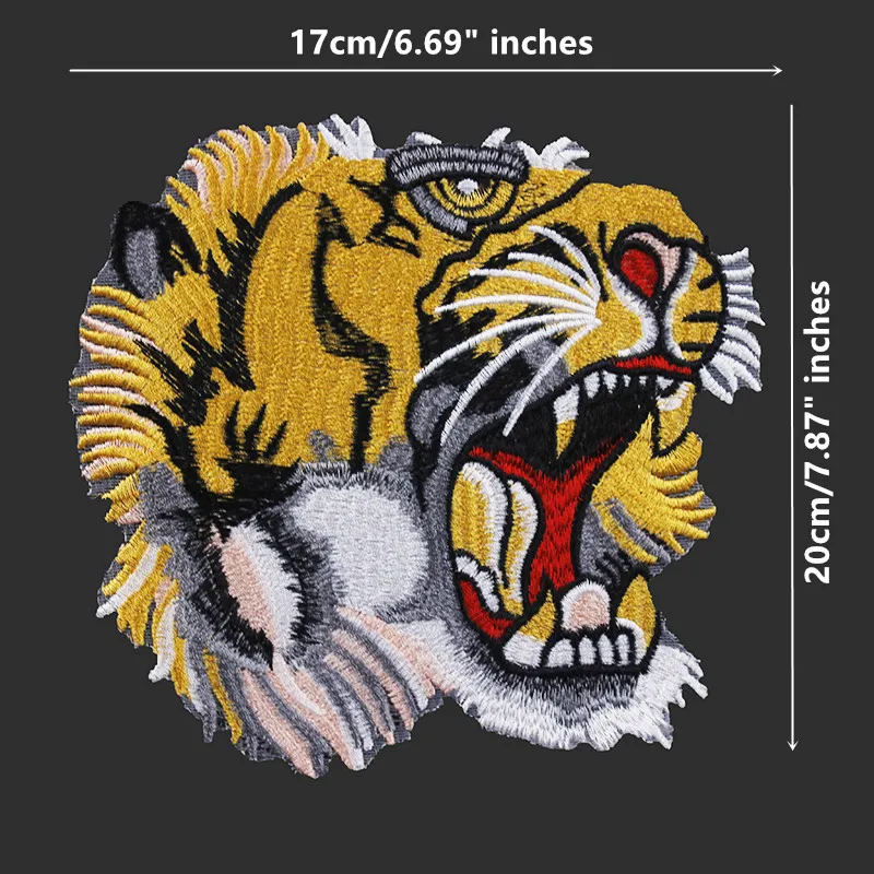 10piece-Yellow-Tiger-Head-Lace-Applique-Patches-Lace-Embroidery-Fabric-Patches-Embossed-Clothes-Decorated-Craft-Sewing (2)