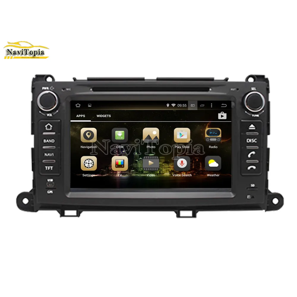 Perfect NAVITOPIA 4G RAM 64G ROM PX6 Six Core Android 9.0 Car DVD GPS Navigation for Toyota Sienna/XL30 2013 2014 2015 2016 2017 2018- 9