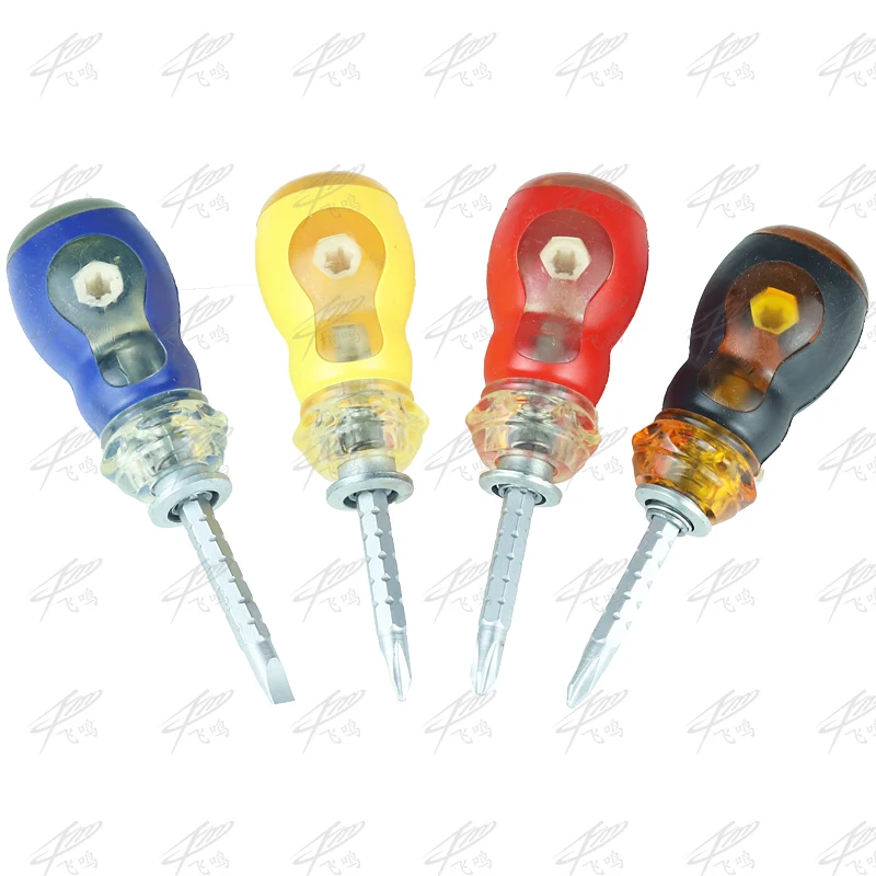 Double End Screwdriver Flat Phillips Mini Screw Driver Utility Hand