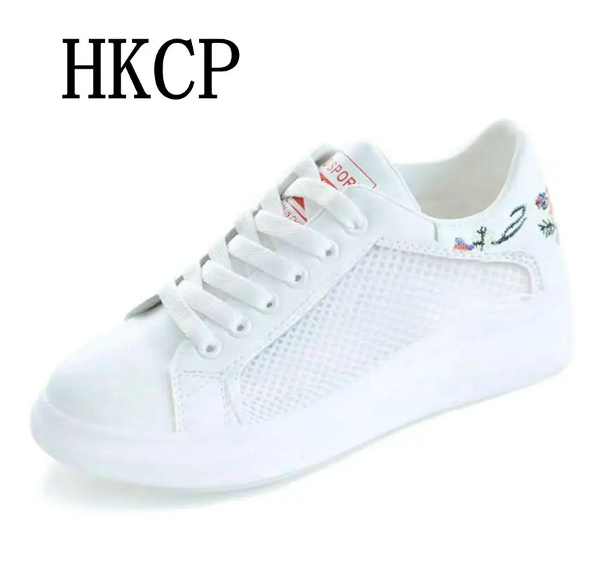 

Summer mesh sneakers female students Korean version ins mesh breathable Lace-Up height increasing casual shoes zapatillas mujer