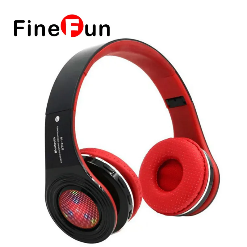 

FineFun Portable Bluetooth Headset STN-19 Wireless Music Headrphone Self-timer High Quality over-ear Stereo Earphone Handfree