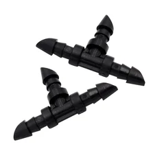 50pcs 1/4 Inch Drip Fitting Tee for Micro Water Tubing Dripper Line Water Hose Connectors Drip Irrigation System