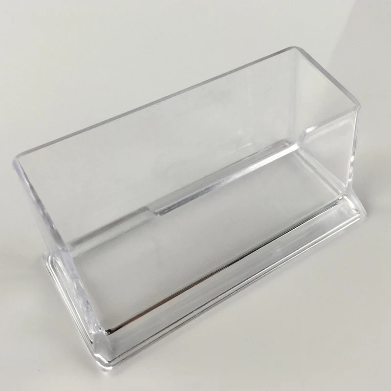 

1pc Clear Desktop Business Card Holder Desk Office Organizer Display Stand Acrylic Office Supplies Desk Accessories