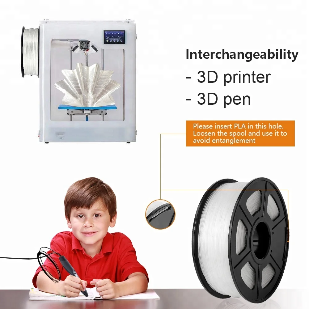 Tolerância + - -0.02mm para Faça Sunlu Petg Impressora Filamento 1.75mm Alta Transparência Branco Plástico Você Mesmo Presente Impressão Transporte Rápido 3d - Imagem 3
