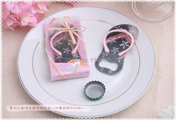 

wedding giveaways and gift-- Flip flop wine bottle opener with starfish design wedding favor guest gift 200PCS/LOT