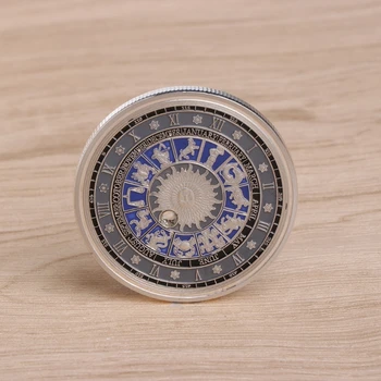 

Pisces Commemorative Coin Plated Silver Constellation Pisces Souvenir Arts Collection Constellation Commemorative Coins