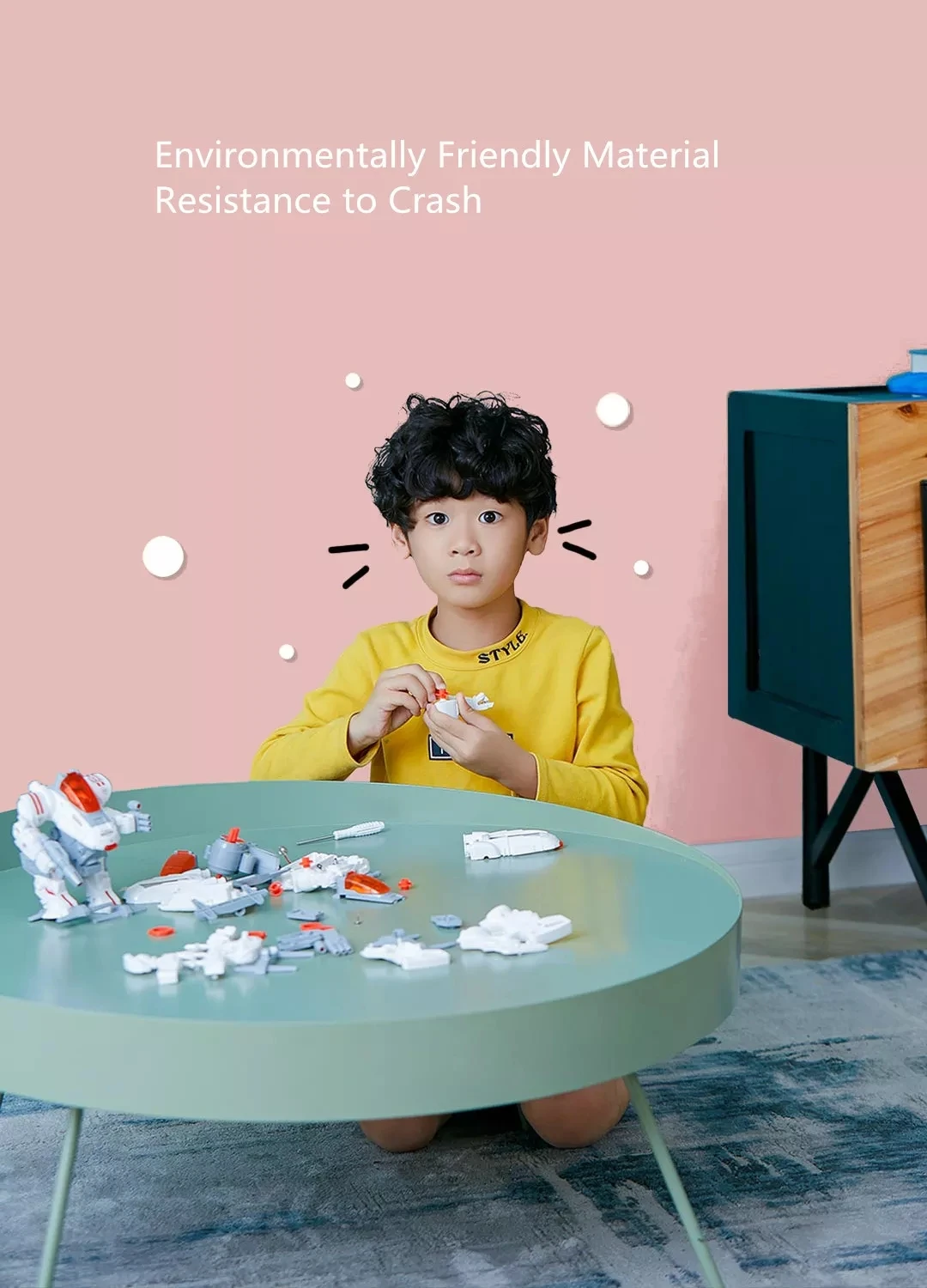 Xiaomi Youpin Bravokids робот строитель DIY строительные блоки РОБОТ строительство и кодирование комплект 54 в 1 костюм