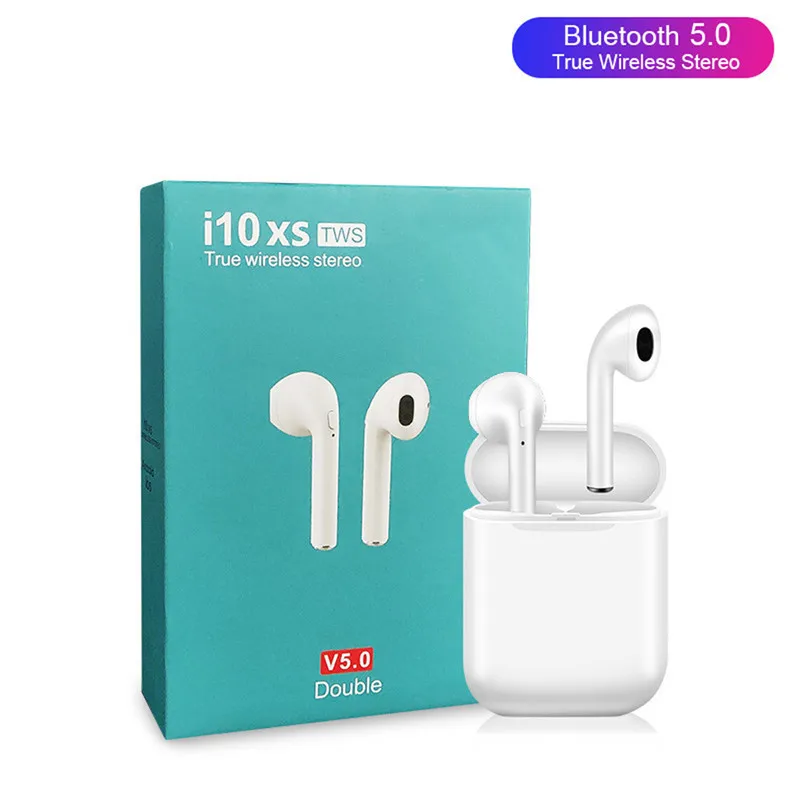 I10xs Bluetooth наушники i10 max TWS беспроводные вкладыши наушников зарядная коробка для