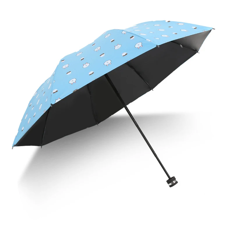 YADA Design Cartoon Rabbit Umbrellas Folding Rainy Children Umbrella For Women Girls Boys UV Lovely Animal Umbrella Gift YD128