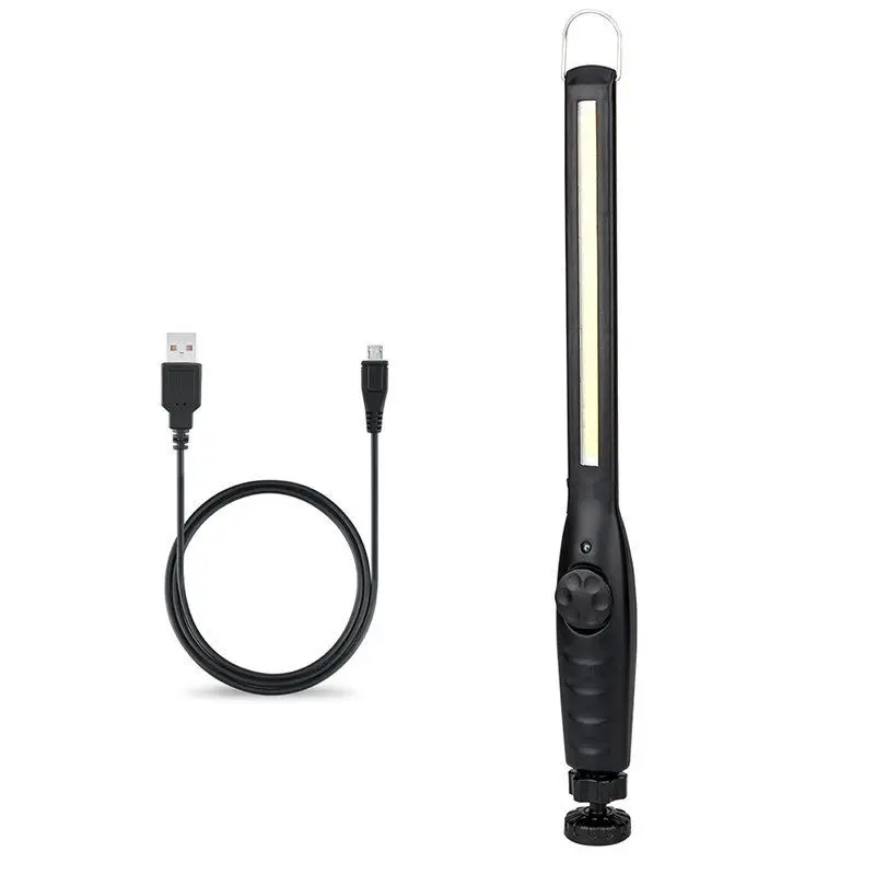 USB Перезаряжаемый COB светодиодный рабочий свет фонарь инспекционная магнитная лампа гибкий флэш-светильник светодиодный автомобильный Стайлинг осязаемый ночной Светильник