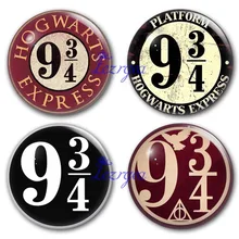 Платформа 9 3/4 стеклянный кабошон, круглая фото Платформа 9 3/4 стеклянный кабошон демонстрационная плоская задняя часть делая результаты