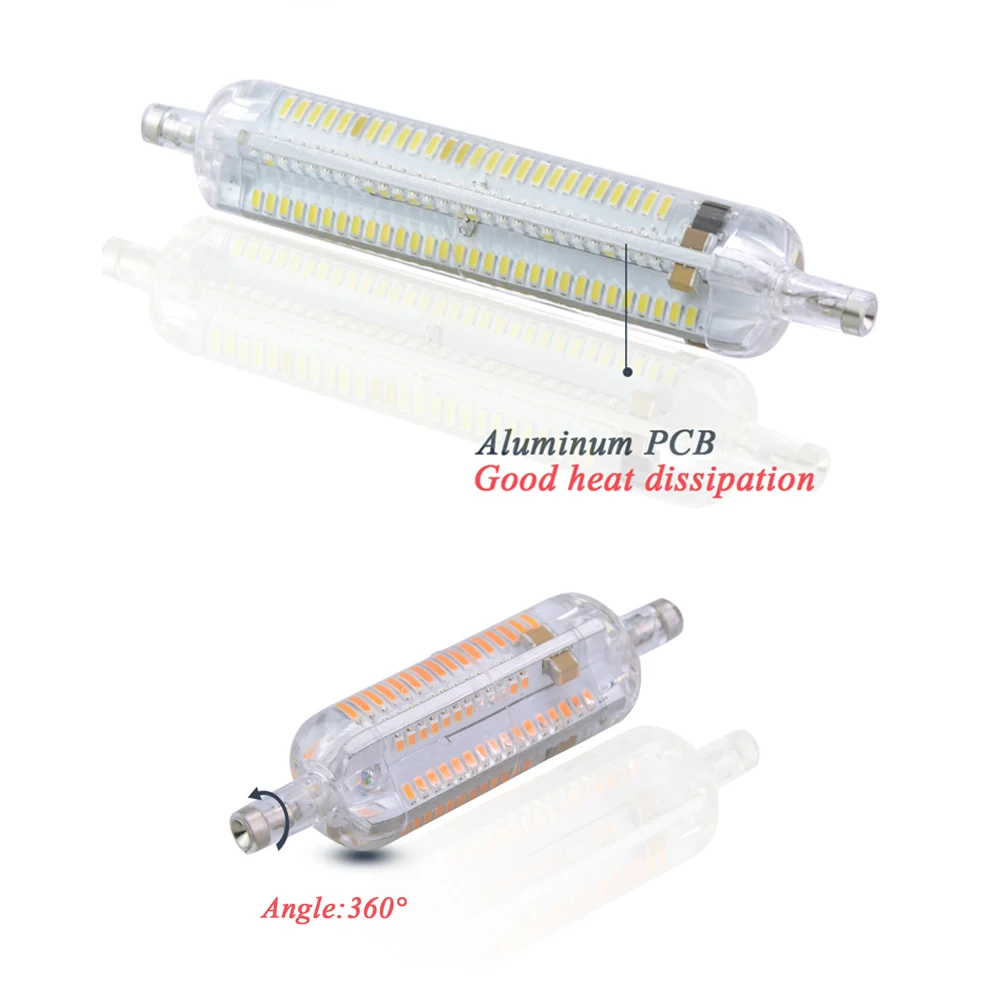 R7s LED 78 мм 118 силиконовая лампа 10 Вт 5 SMD3014 R7S лампочсветильник 220 240 В J78 J118 360 градусов