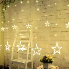 2M Christmas LED String Light AC220V EU Romantic Fairy Star Curtain LED String Light For Party Wedding Garland Lighting цена 2M Christmas LED String Light AC220V EU Romantic Fairy Star Curtain LED String Light For Party Wedding Garland Lighting цены онлайн