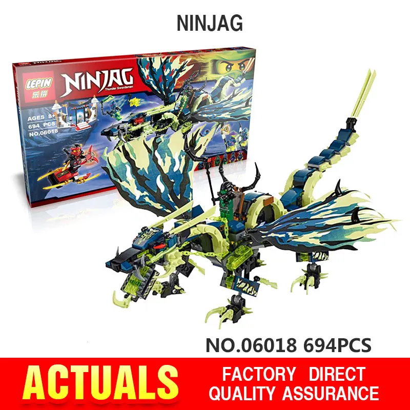 694PCS font b LEPIN b font 06018 Marvel Ninja Building Block Action Figure Model Kits Brick