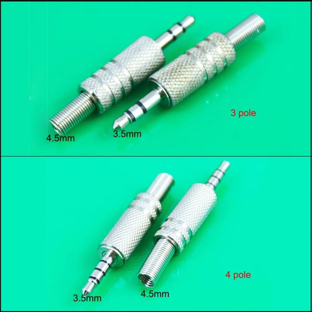 Cltgxdd-enchufe de auriculares de 3,5mm, conector adaptador de carga 3 polos/4 polos, clavija de Audio de carga, piezas de DIY - AliExpress Luces e iluminación