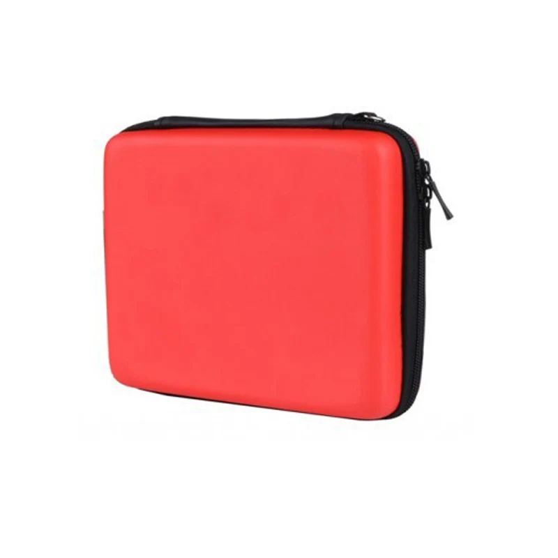 Красный Силиконовый чехол сумка+ Защитная прозрачная сенсорная пленка защитная пленка для экрана+ красного цвета, из этилвинилацетата Защитная жесткая дорожная сумка для переноски сумка для Nod 2DS