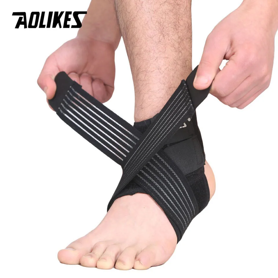 Buy AOLIKES 1 Pair Elastic Strap Ankle Support Brace