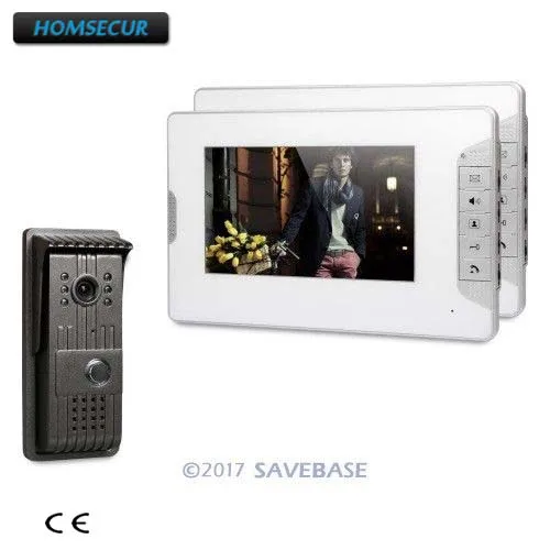 

HOMSECUR 7" Hands-free Video Door Phone Intercom System with User-friendly Design of Mute Mode 1V2 Kit