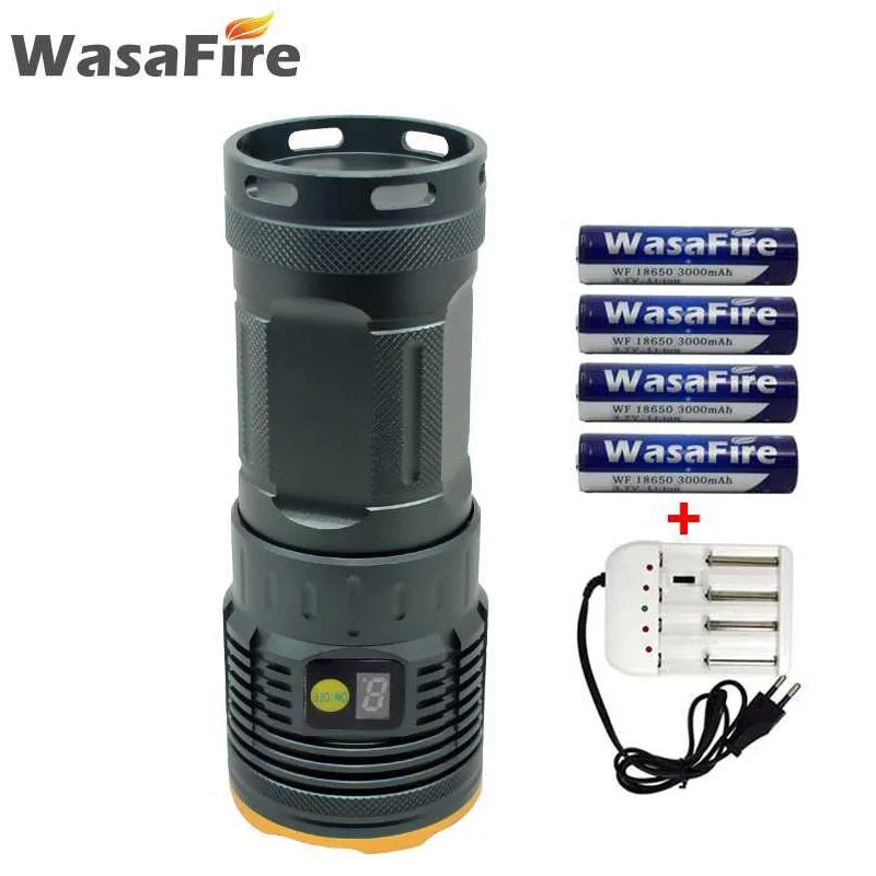 

8000 Lumen LED Tactical Torch Rechargeable Lantern V3 Led Waterproof Flashlight With 18650 Battery + Charger For Camping Hunting