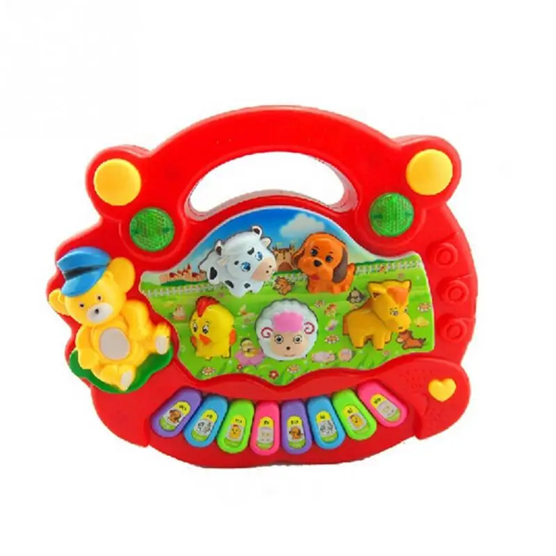Новая детская музыкальная игрушка, животное ферма обучающее фортепиано игрушка, развивающий музыкальный инструмент, игрушка, цвет отправить наугад