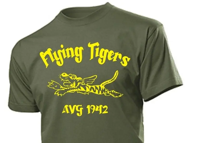 2019 Estate Nuovo Marchio Di Abbigliamento Magliette Manica Corta Hipster Tee Shirt Flying Tigers Avg China 1942 Airforce Pilots T Shirt