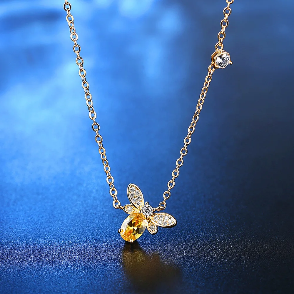

jewelery Shine Queen Bee Pendant Necklace Charm For women necklace Jewelry gift