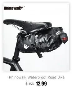 Rhinowalk, водонепроницаемая велосипедная седельная сумка для шоссейного велосипеда, сумка-контейнер для заднего сиденья MTB, велосипедная сумка, Аксессуары для велосипеда