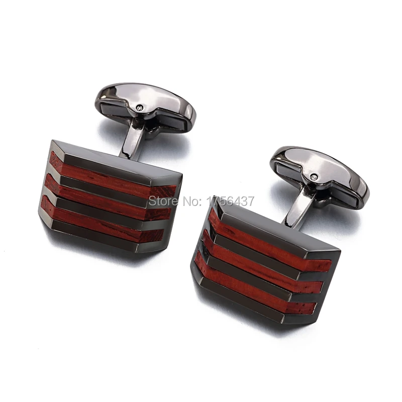 Wood Cuff links (7)