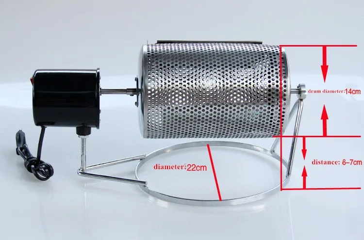 Мини Домашнее использование Электрический аппарат для обжарки кофейных зерен машина для выпечки кофейных зерен на продажу небольшой обжарочный аппарат для зёрен кофе/барабан кофе жаровня