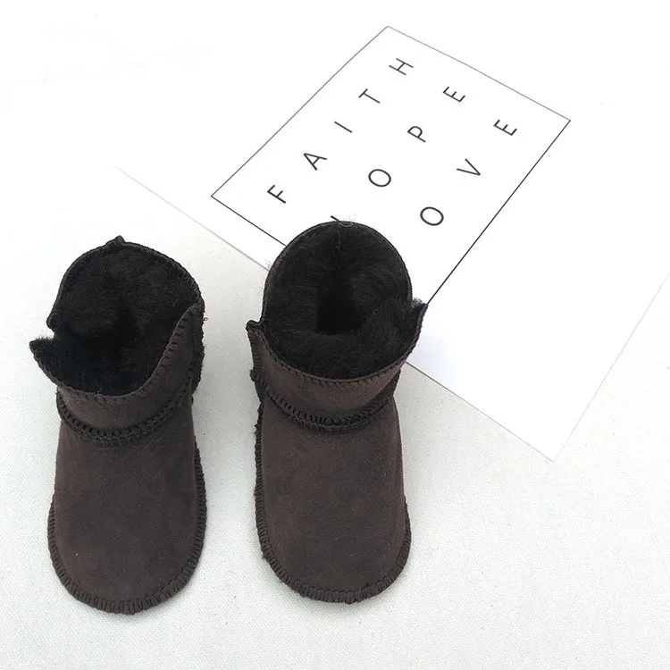 Зимние ботинки ручной работы для малышей; кожаные ботинки с овечьим мехом для малышей; Botas; ботинки для младенцев; ботинки для мальчиков и девочек; детская зимняя обувь