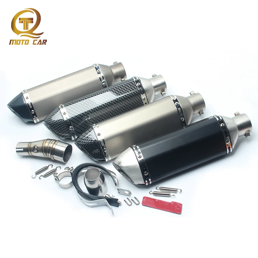 

51mm Universal Exhaust Muffler Escape Exhaust Pipe Adapters DB Killer for Kawasaki Ninja Z250 250 300CC Motorcycle Parts Systems