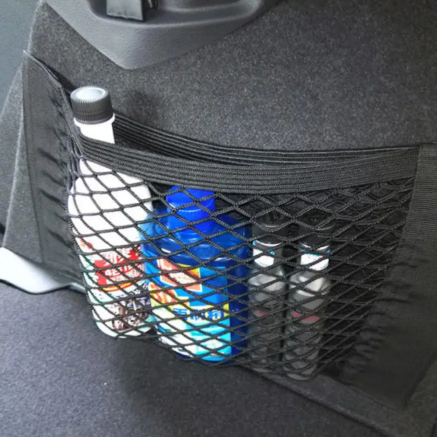 Автомобиль авто задний багажник сиденье эластичный шнур сетка сумка для хранения карман клетки 10,8