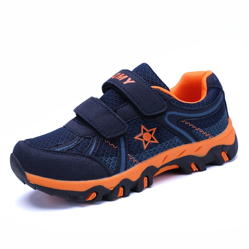

2018 Summer New Kids Hiking Shoes Mesh Breathable Children's Outdoor Sport Walking Shoe Boys Sneakers Travel Shoes Anti Slippery