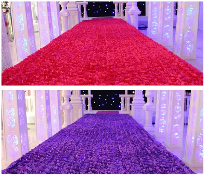 66ft lot rose flor casamento subiu tapete