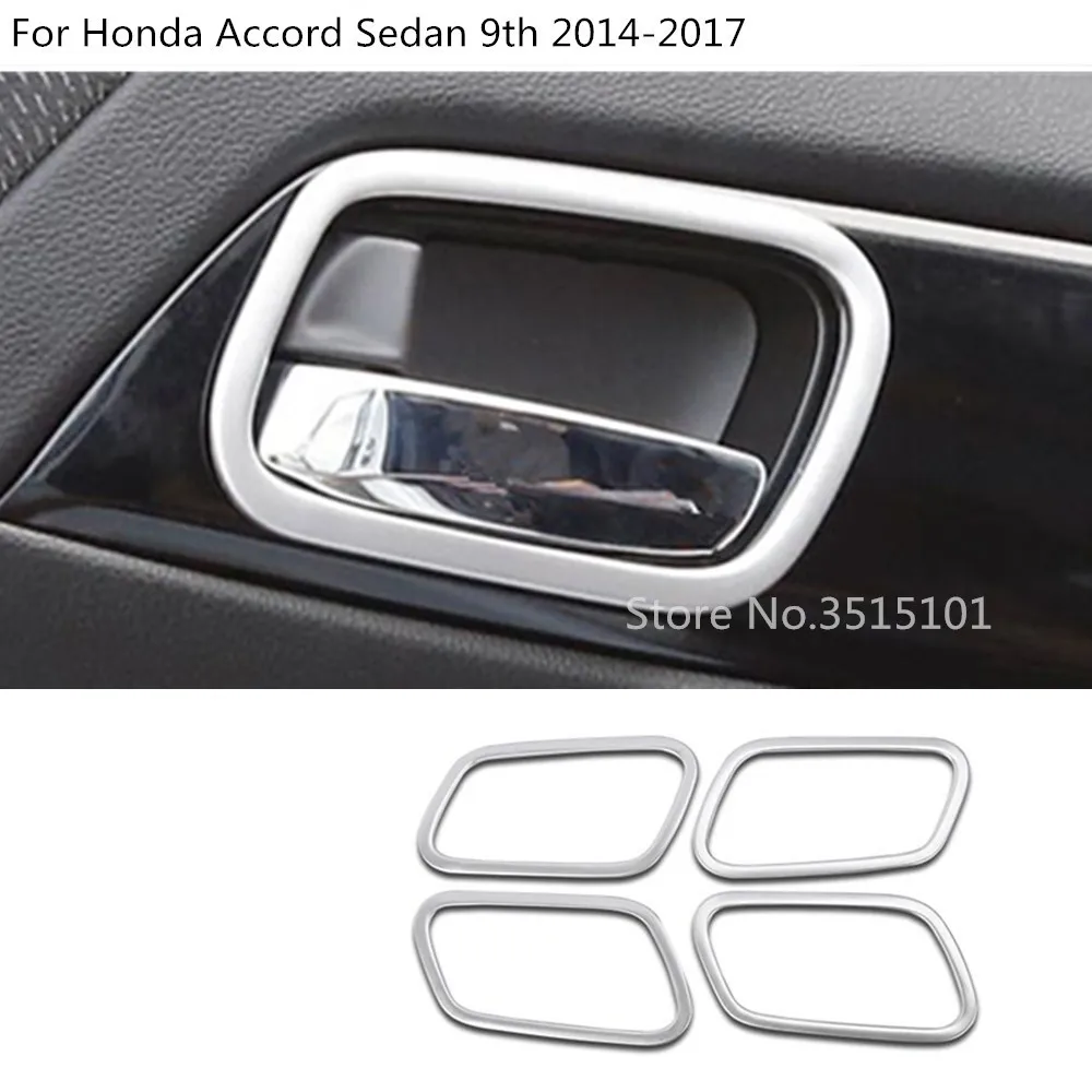 4 шт. хромированные накладки на дверные ручки для Honda Accord Sedan 9th 2014 2015 2016 2017 |