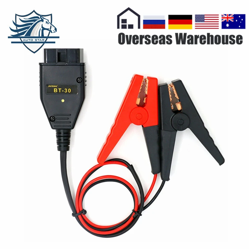  AUTOOL BT-30 Automotive ECU Emergency Power Supply Battery Clip